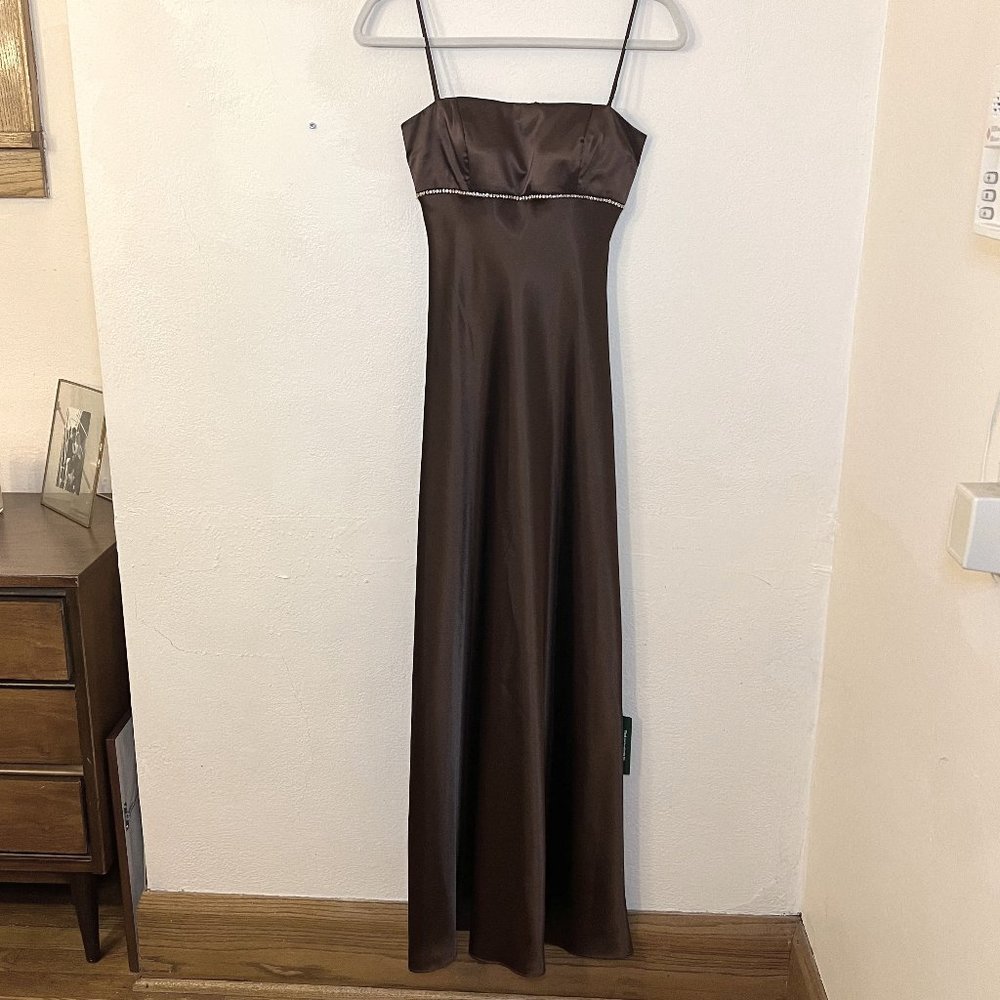 Jump Apparel Silk 90s/2000s Formal Dress